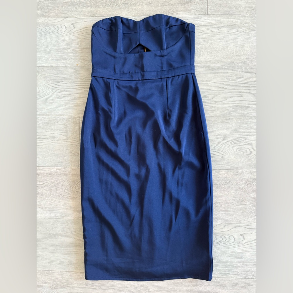 Silk Navy Dress